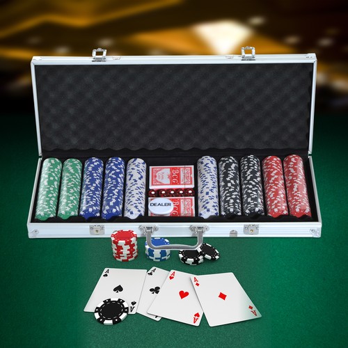 Homcom valigetta poker set - valigetta,