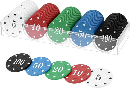 100 pezzi set fiches da - ®,