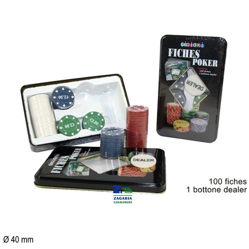 Fiches poker set 100 1 - fiches, +